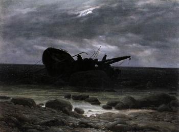卡斯帕爾 大衛 弗裡德裡希 Wreck In The Moonlight 卡斯帕爾 大衛 弗裡德裡希 Wreck In The Moonlight